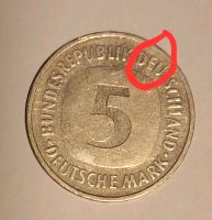 5 D Mark Münze 1989 (D) Leipzig - Kleinzschocher Vorschau