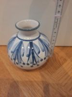 Keramikvase handgemalt weiß/blau Bayern - Mömbris Vorschau