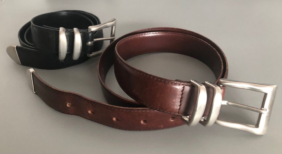 Gürtel aus Leder, Ledergürtel von Bree , Länge 90 cm, schwarz und in Hannover