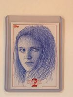 TOPPS Stranger Things, Sketch Card, Unikat, Nancy Wheeler Nordrhein-Westfalen - Herzogenrath Vorschau