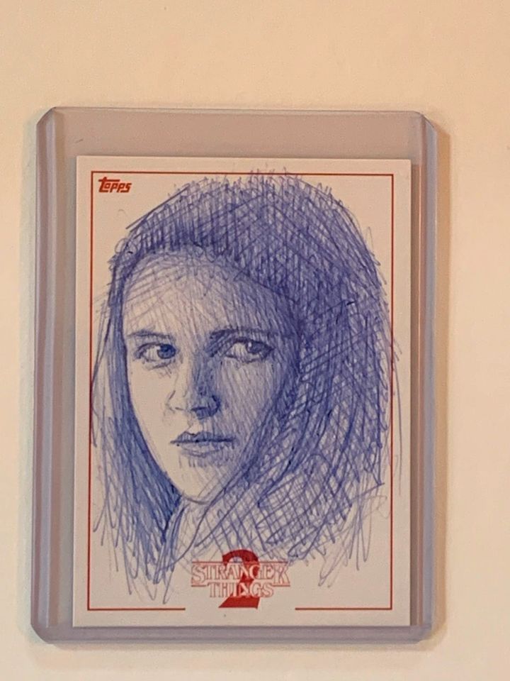 TOPPS Stranger Things, Sketch Card, Unikat, Nancy Wheeler in Herzogenrath