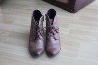 Braune Echtleder Schnürstiefeletten von Tamaris, Größe 40 Schleswig-Holstein - Kiel Vorschau