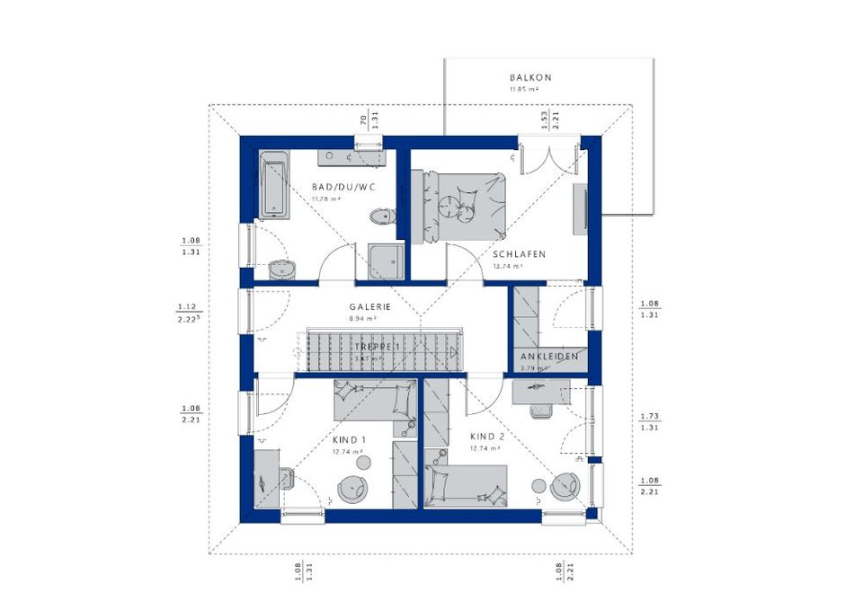 Baugrundstück im Neubaugebiet Sulzfeld - Bauen Sie Ihre Stadtvilla mit Bien-Zenker in Sulzfeld