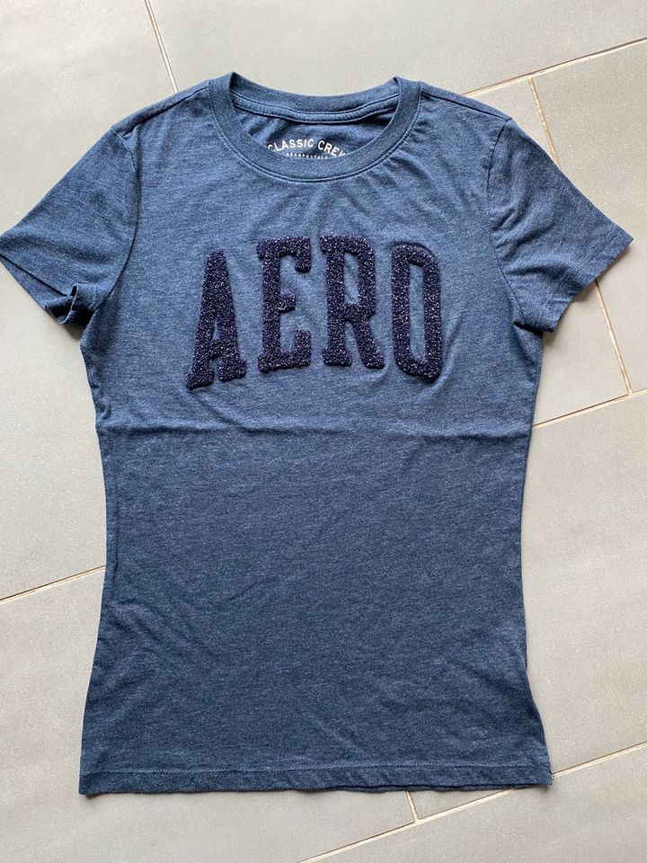 T-Shirt Aeropostale Blau Gr. M 38 wie neu in Pulheim