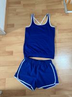 Fitness Training Lauf Set Shorts & Top blau weiß Baden-Württemberg - Untergruppenbach Vorschau