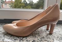 Högl Pumps Lack Schuhe Absatz nude 37 4 1/2 Dresden - Klotzsche Vorschau