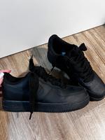 Nike Air Force 1 schwarz mit dicken laces Bayern - Nördlingen Vorschau