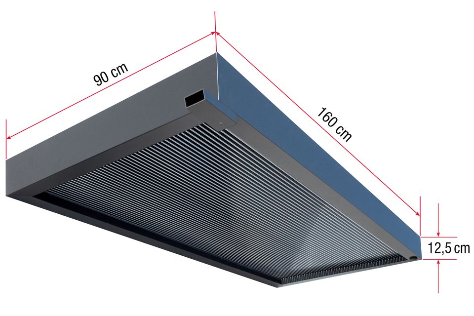 Gutta Rechteckvordach 160 x 90 x 12,5 cm anthrazit BS 3D-LINE in Viernheim