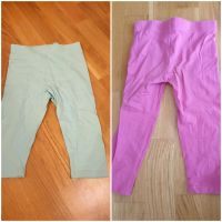 Gr 110/116 Capri-Leggings halblang Mint & pink Thüringen - Erfurt Vorschau