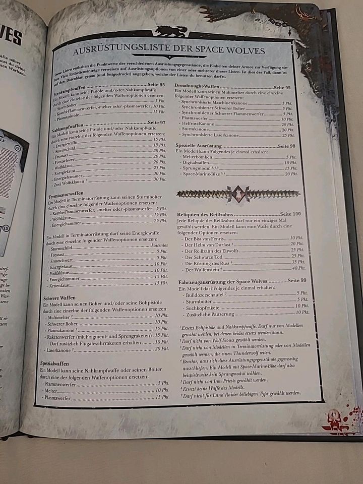 Warhammer 40.000 Codex Space Wolves Ergänzung Topzustand in Hamburg