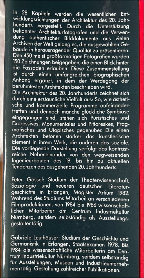 Architektur des 20. Jahrhunderts Peter Gössel Taschen in Dresden
