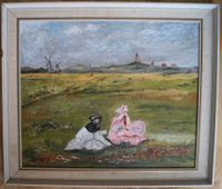 Ölbild Ölgemälde Familie Monet, Benk Sur Mer Dresden - Cotta Vorschau