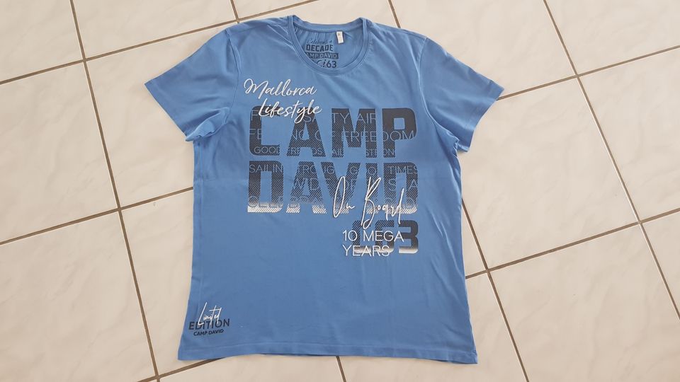 Camp David T-Shirt " mittelblau " Gr.L " neuwertig !!! in Bad Breisig 