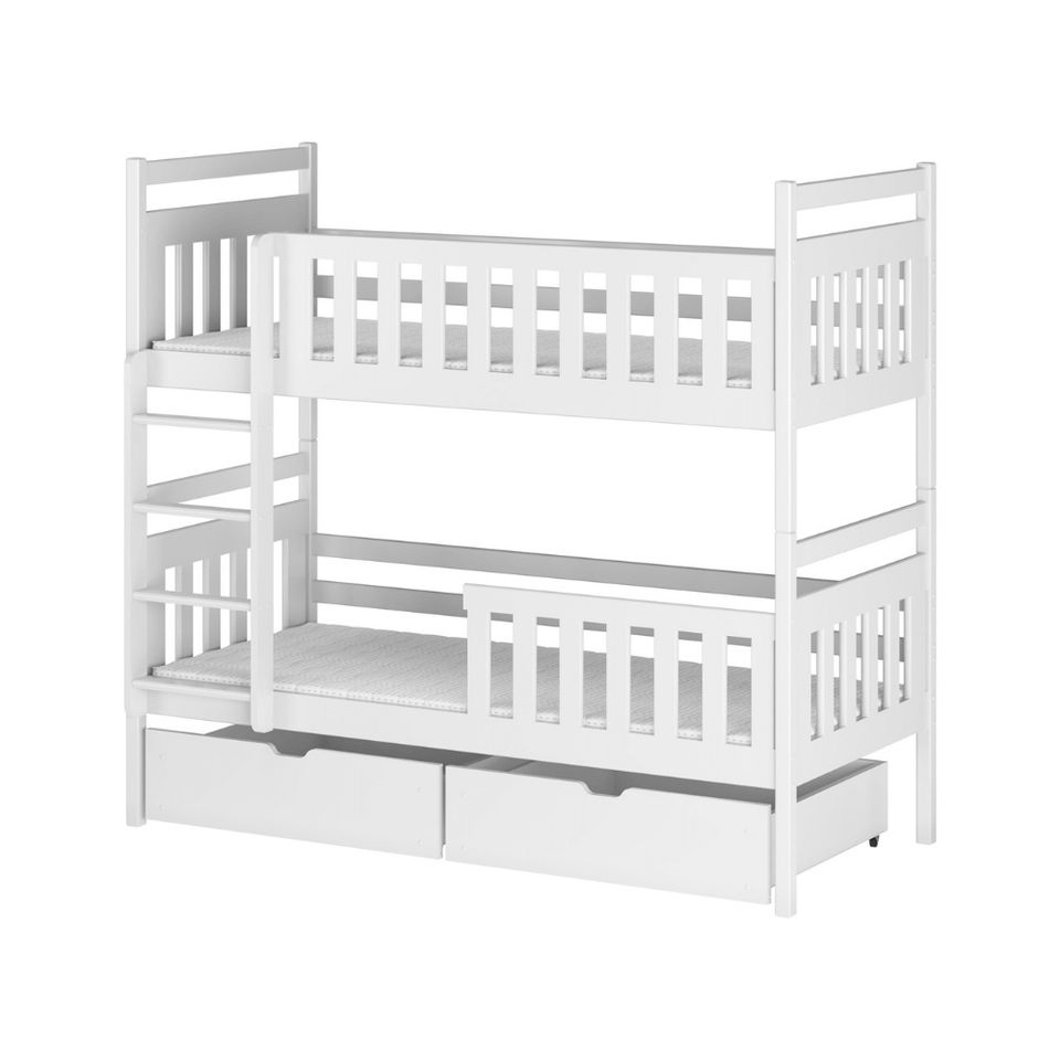 Etagenbett Hochbett Kinderbett für 2 Kinder MICO 90x200 weiß grau in München