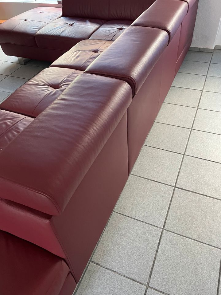 Hochqualitatives Sofa in Echtleder | Wohnlandschaft in U-Form in Lahnstein