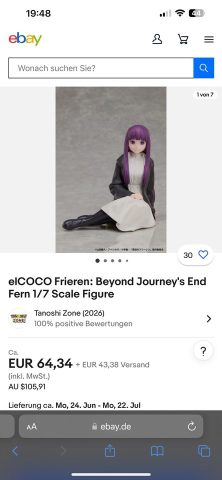Frieren: Beyond Journey's End Fern 1/7 Scale anime preis Figure in Bergheim