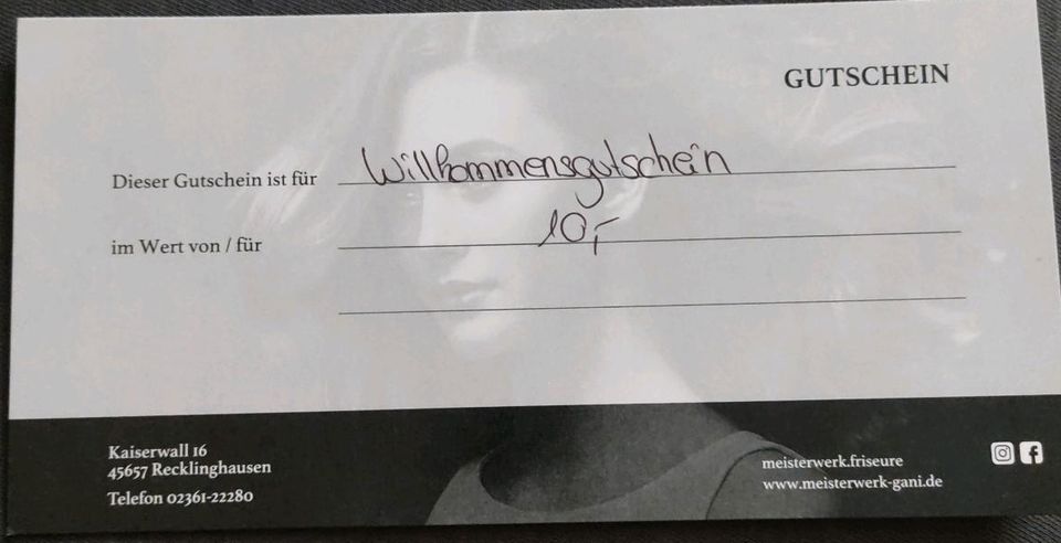 Meisterwerk Friseure Gutschein 10€ in Marl