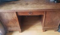 Schreibtisch 140 x 80 x 77 cm Gründerzeit antik alt Holz massiv Bielefeld - Quelle Vorschau