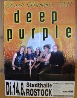 Deep Purple 2001 Tourposter Rostock Mecklenburg-Vorpommern - Samtens Vorschau