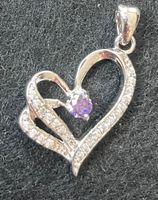 Anhänger/Kette 925 Silber pink-lila Amethyst, Zirkonien Baden-Württemberg - Hermaringen Vorschau