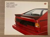 Audi 4000S / Coupé GT / quattro Großprospekt 12/1984 engl. Niedersachsen - Groß Twülpstedt Vorschau