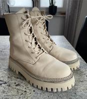 Bronx Boots Stiefeletten Schuhe Plateau beige Leder 38 Baden-Württemberg - Bad Waldsee Vorschau