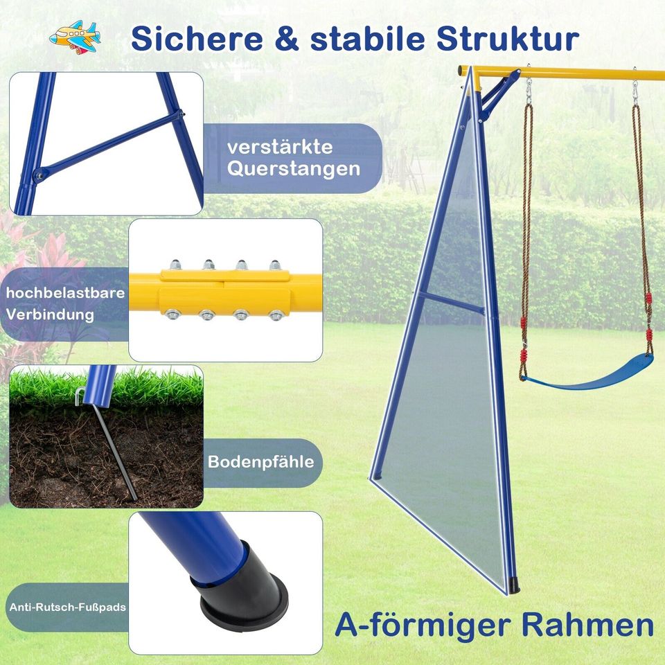 Kinderschaukel Gartenschaukel Set Kletterseilleiter Schaukel NEU in Weilburg