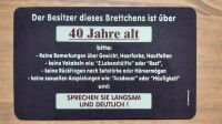 Über "40 Jahre alt" - Brettchen Küchenbrett Frühstücksbrett München - Untergiesing-Harlaching Vorschau
