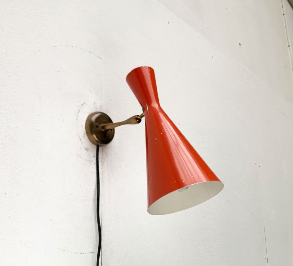 Mid Century Diabolo Wall Lamp Wandleuchte zu Stilnovo 60er 50er in Hamburg