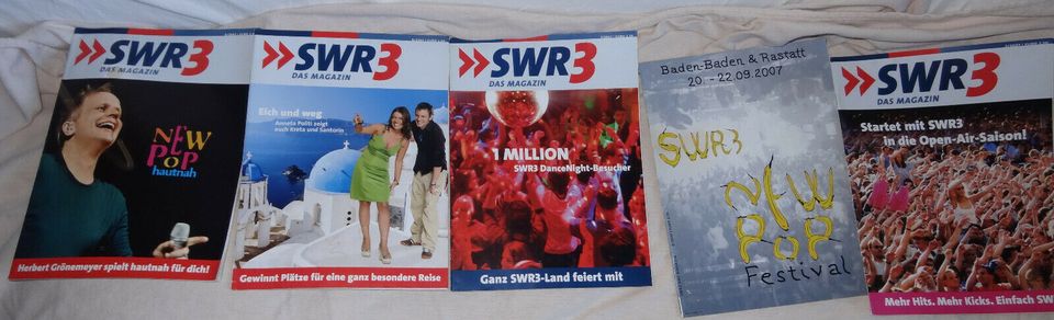 D SWR 3 DAS MAGAZIN 9 Hefte 2007 wenig gelesen gut -sehr gut erha in Breitscheid