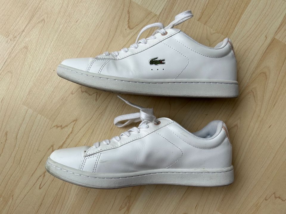 Lacoste weiße Sneaker Größe EU 40 top in Wenzenbach