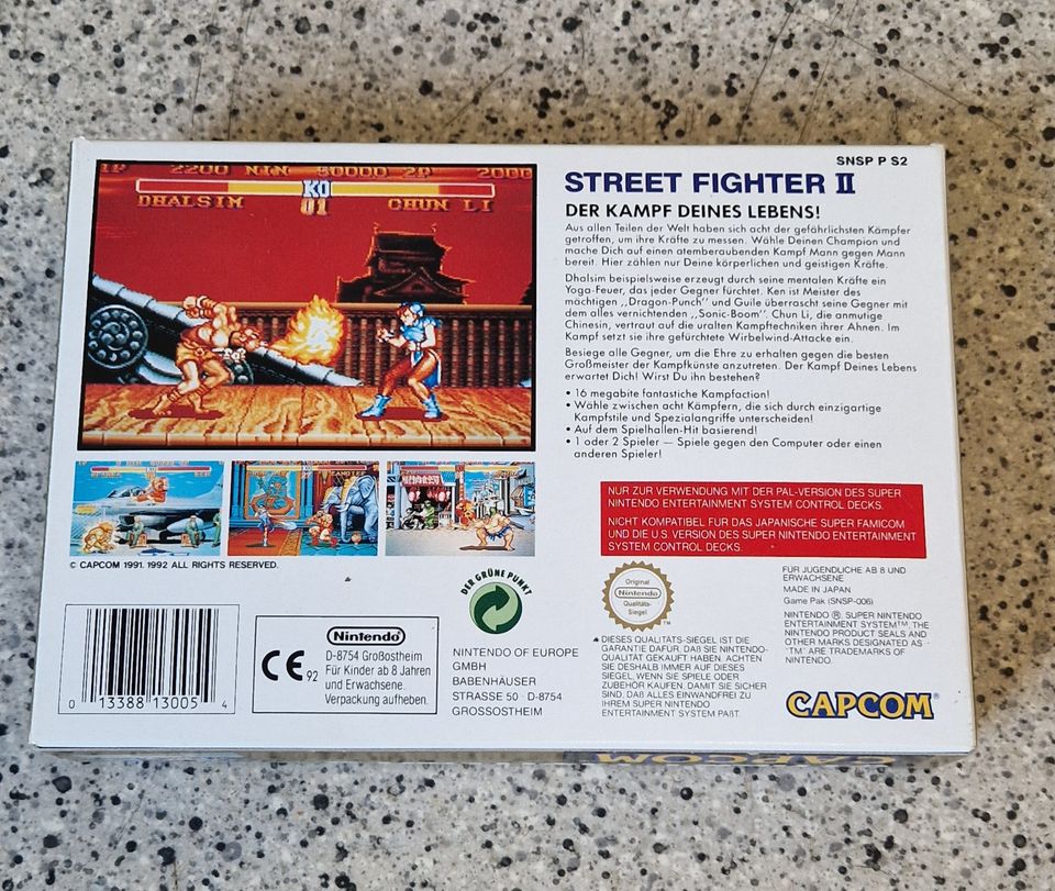 Super Nintendo PAL Version Street Fighter 2/ Capcom in Flintbek