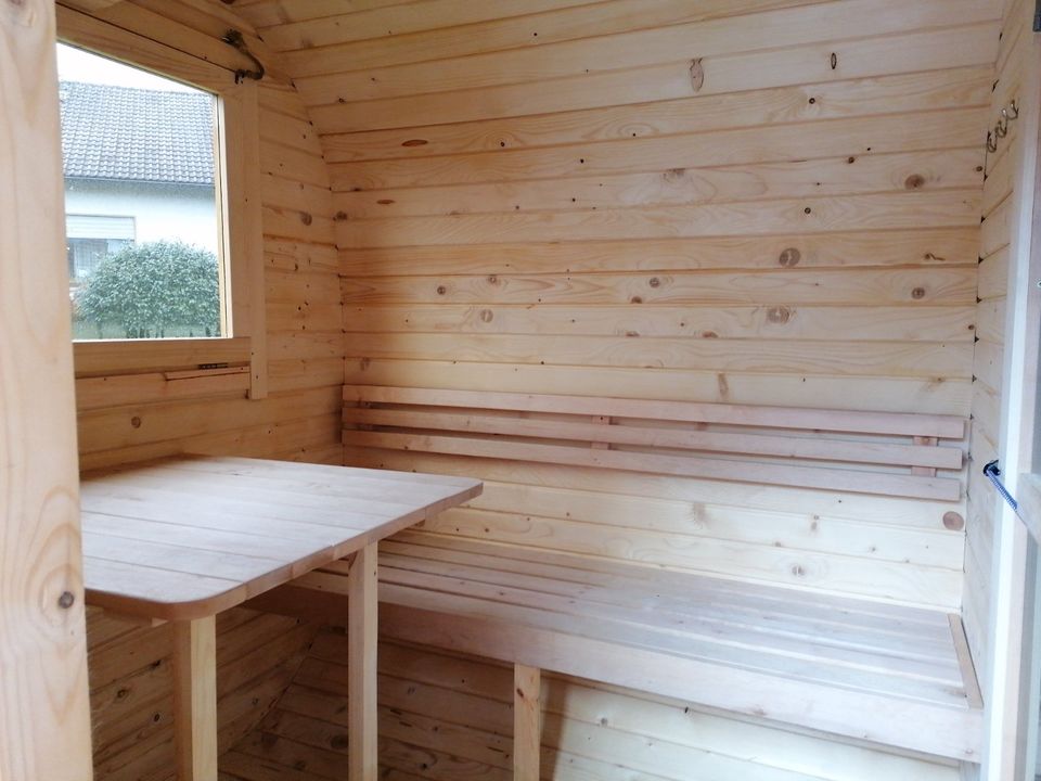 Mobile Sauna, Fasssauna, Sauna mieten, mobiler Whirlpool in Wenden