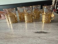 6 Gläser in Gold mit Zuckerschale München - Maxvorstadt Vorschau