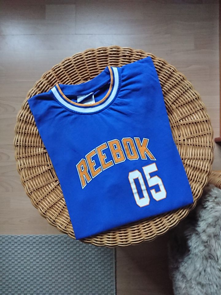 Reebok, Vintage 90er Jahre, T-Shirt, blau, Größe L in Eltville
