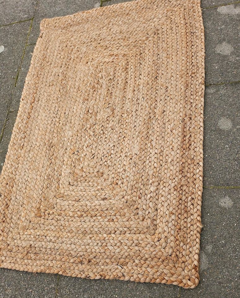 2x Handmade Jute Teppich Juteteppich Läufer Juteläufer 60 x 90 cm in Kamp-Lintfort