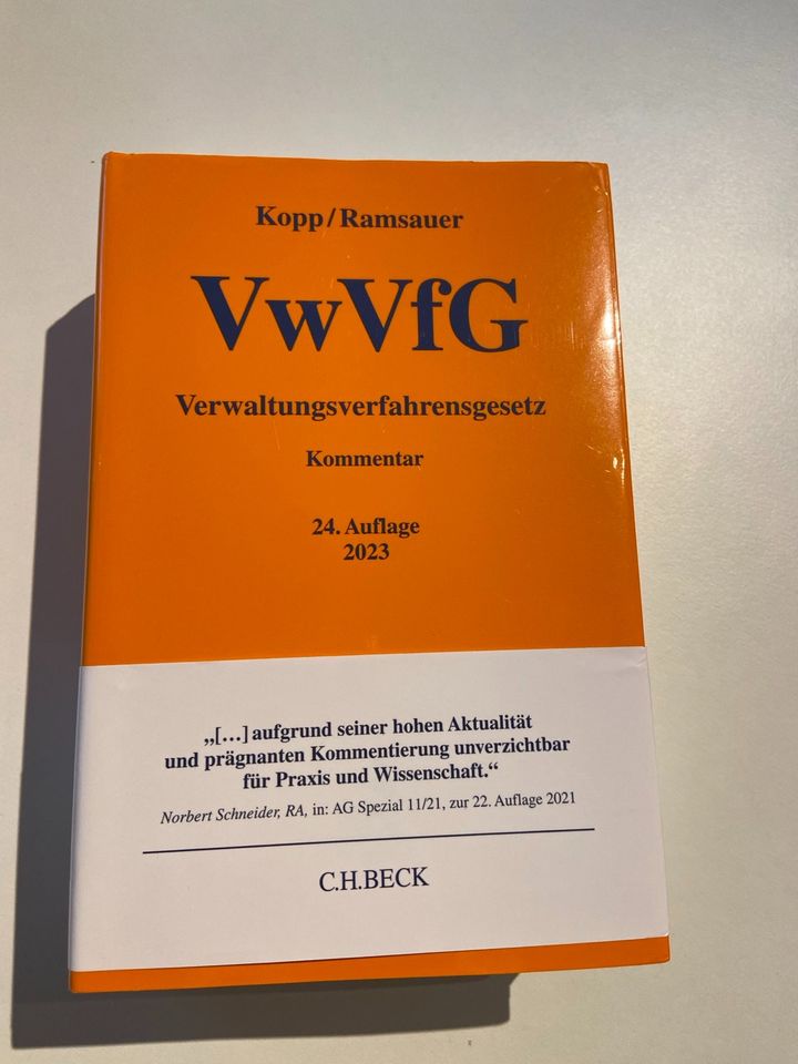 Kopp/Ramsauer-vwvfg Kommentar - 24.Auflage 2023 in Marktrodach