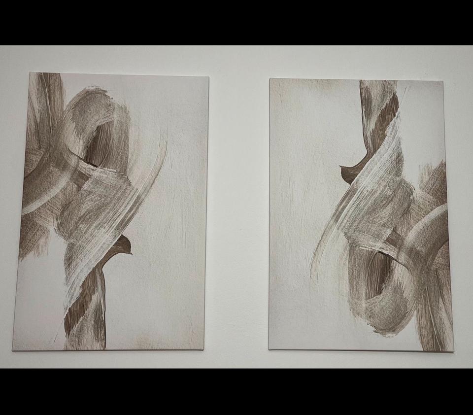Leinwandbild Abstrakt - Moderne Kunst - Beige 90x60cm in Würzburg