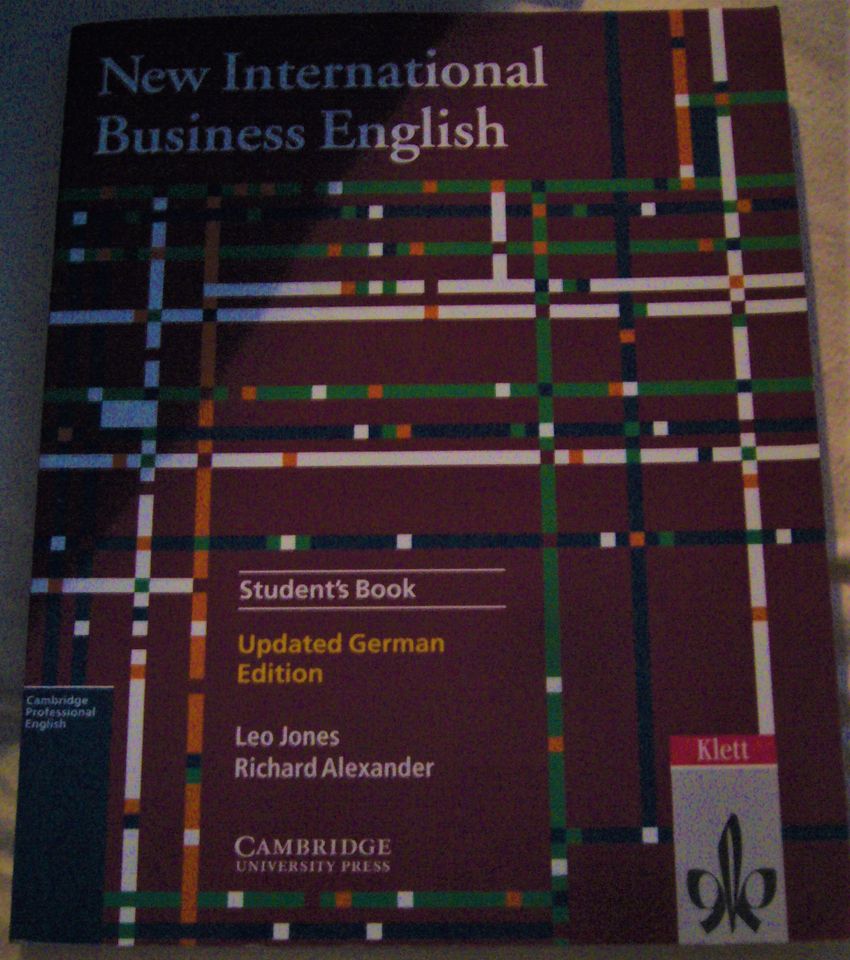 Buch: New International Business English, Student's Book, Klett in Köln