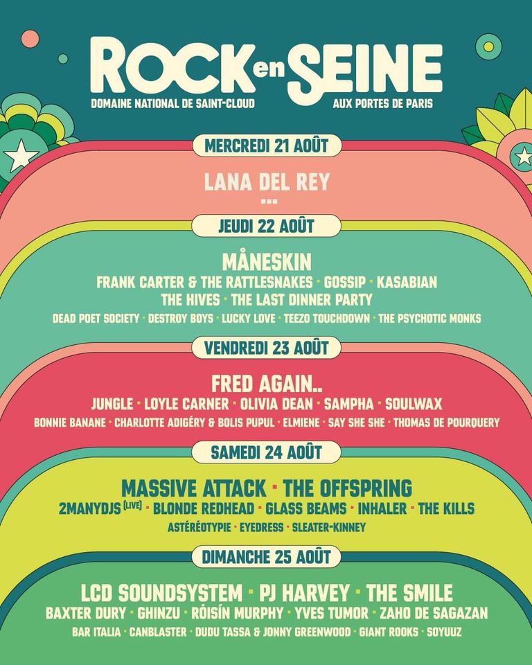 2x Rock en Seine Festival Tickets Paris / Fr. 23.8. - So. 25.8.24 in Hamburg