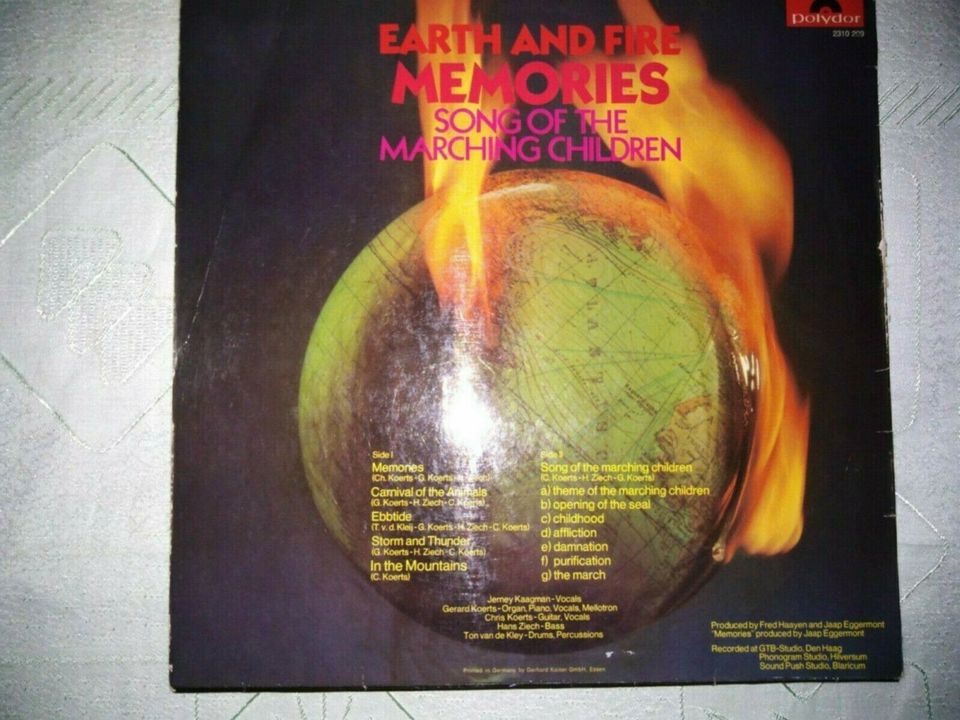 EARTH&FIRE:Song of the marching children -LP in Norden