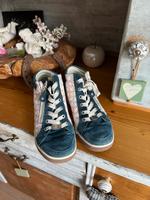 Sneaker Halbschuh Reißverschluss Gr 4 1/2 37,5 blau Bayern - Neu Ulm Vorschau