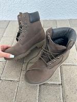 Braune Timberland Stiefeletten Gr. 38 (2 mal getragen) Düsseldorf - Friedrichstadt Vorschau