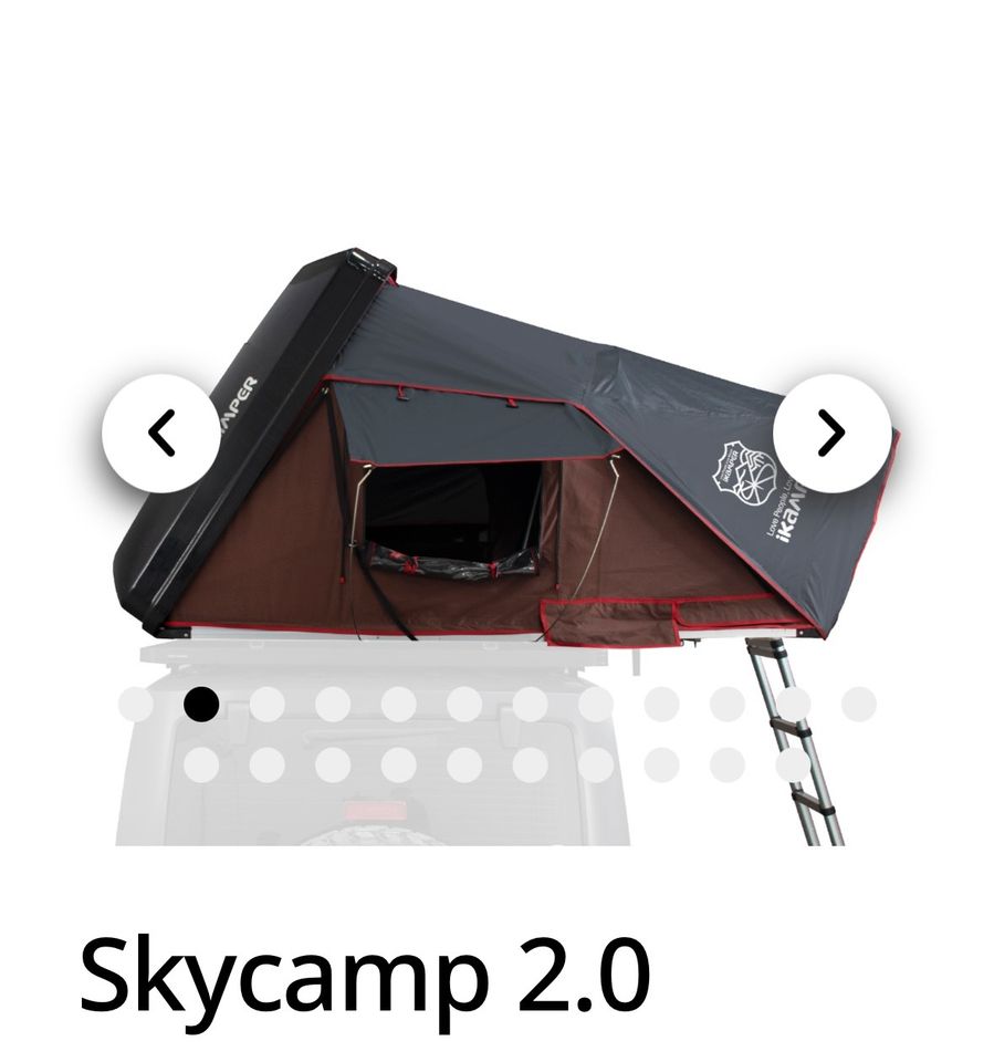 Skycamp 2.0, Rocky Black +Zub. einmal benutzt in Münster-Hafen