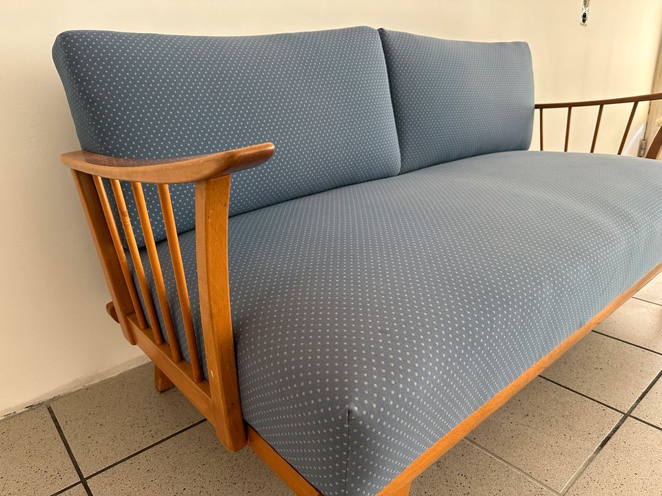Midcentury 50er Vintage Sofa Couch Zweisitzer Retro Design MCM in Oelde