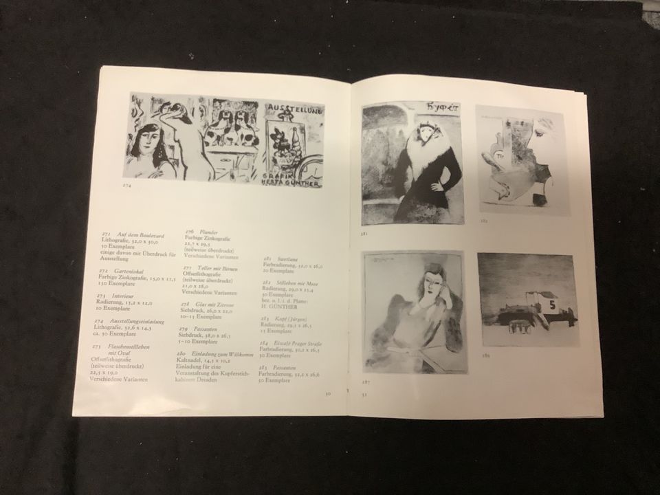 Katalog zur Ausstellung von Herta Günther– Druckgrafik 1960–1983 in Chemnitz