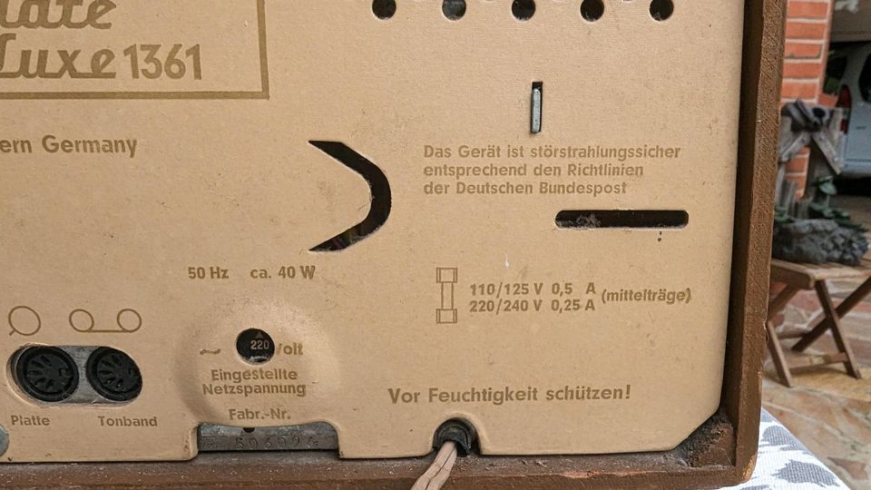 Röhrenradio Telefunken Jubilate de Luxe 1361 in Königs Wusterhausen