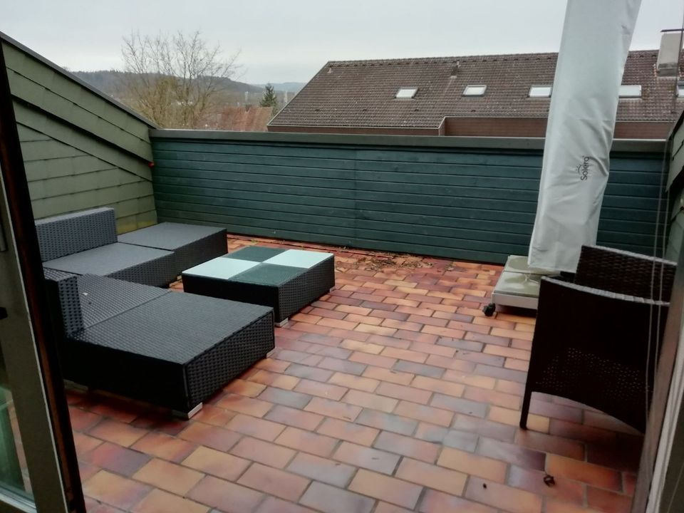 Gemütlich gepflegte Dachgeschosswohnung mit Einbauküche und Dachterrasse in Rheinfelden (Baden)