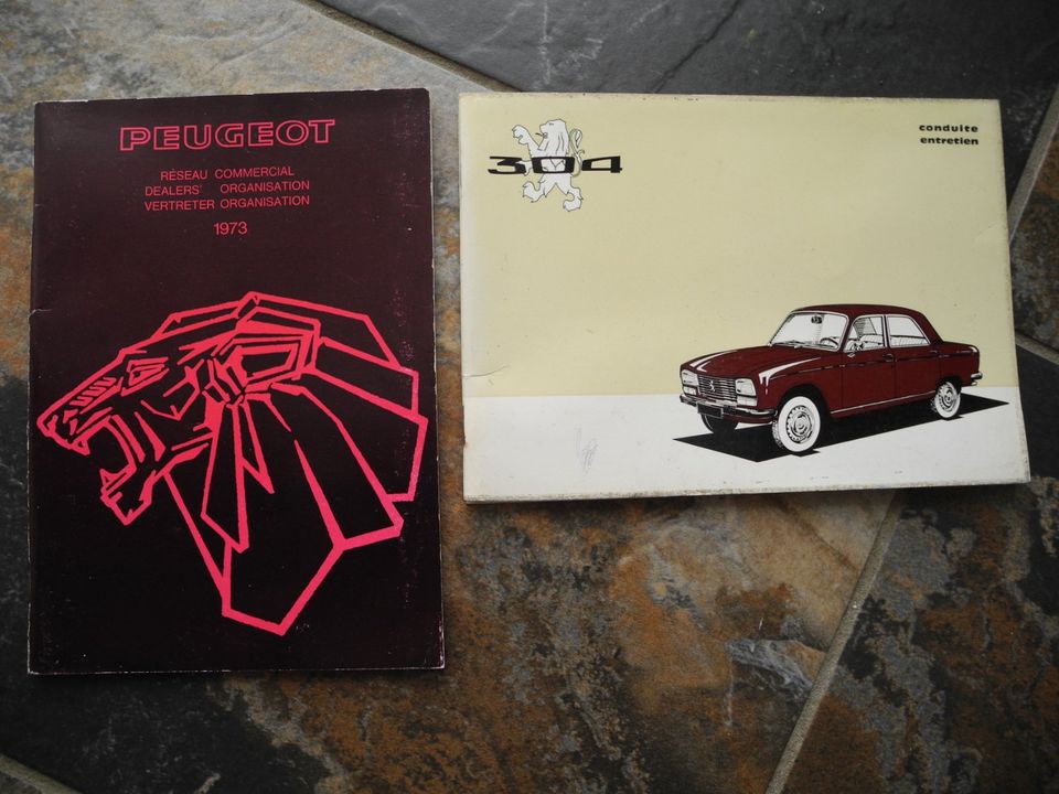 Peugeot 304, Vertreter Organisation und Katalog entretien 1973 in Frankfurt am Main