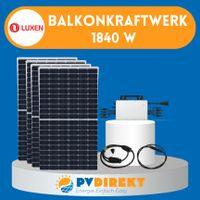 Balkonkraftwerk 1840 W PV mono Zelle LUXEN Hoymiles HMS 1800 Bayern - Gunzenhausen Vorschau